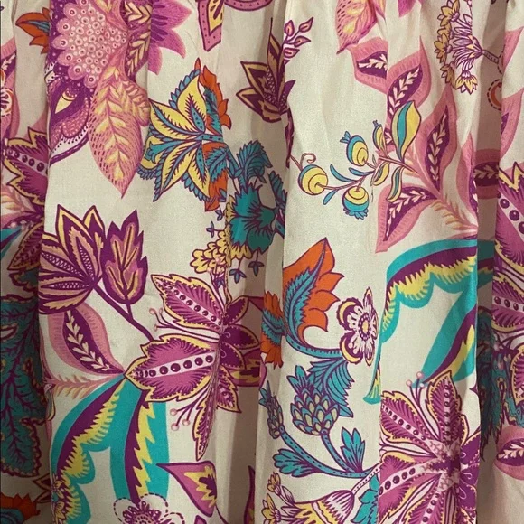 Cupshe Floral Maxi Dress - Pink and Cream - Picture 3 of 4